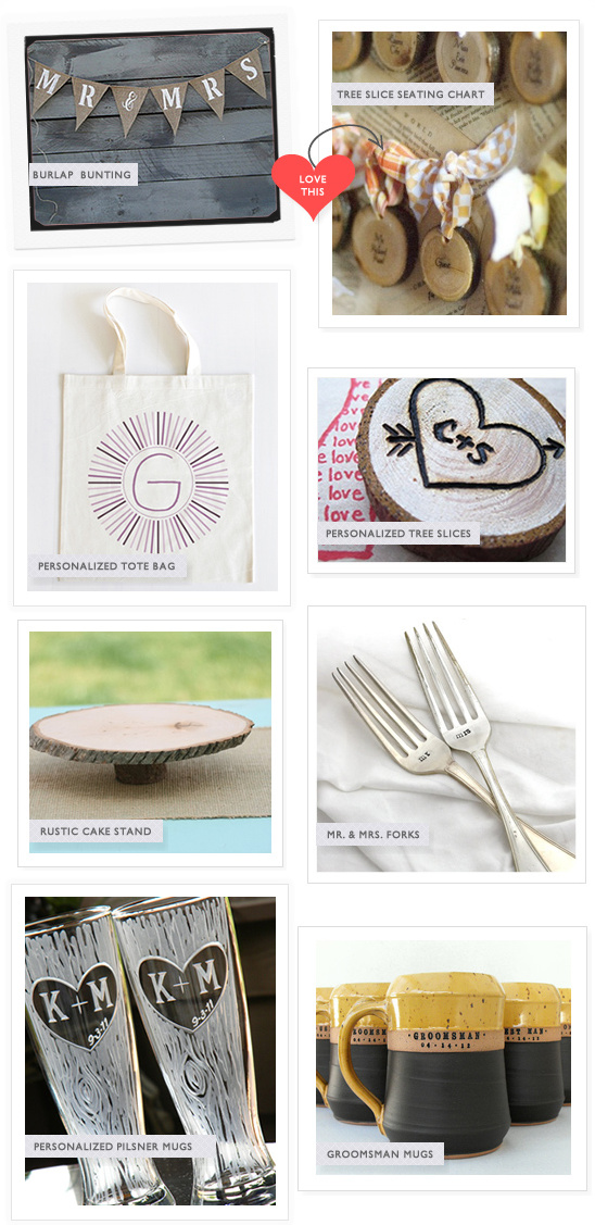 Rustic Wedding Shopping List