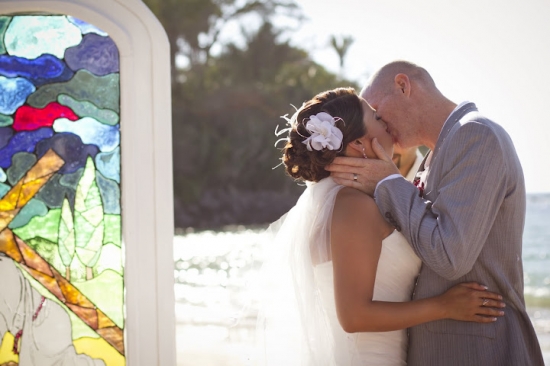 Stained Glass Beach Wedding & Reception in Chacala, Mexico