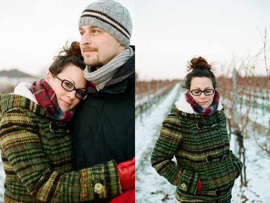 Christmas and Winter Inspired Engagement shoot