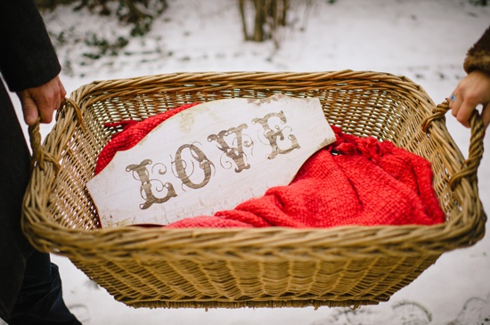 Christmas and Winter Inspired Engagement shoot