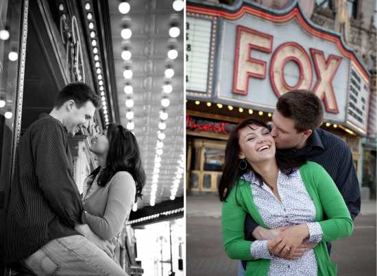 engagement photos in downtown detroit michigan