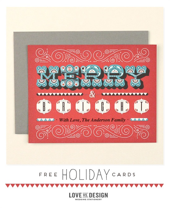 Free Holiday Labels From Love Vs. Design