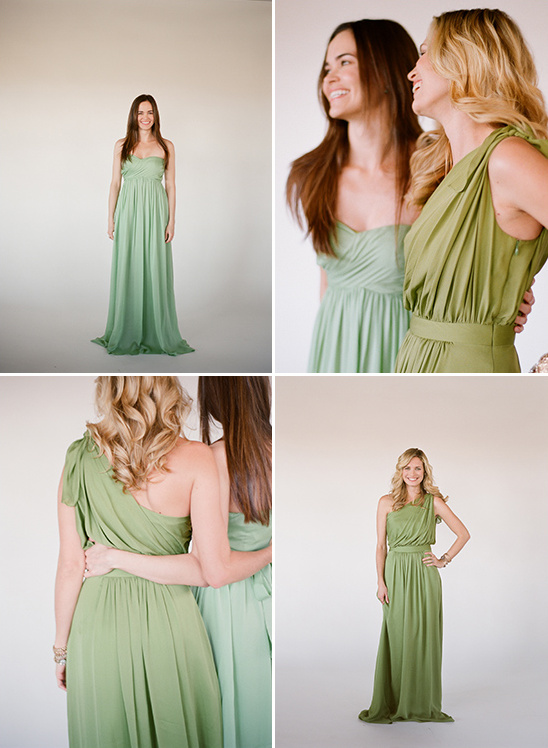 Elegant sage green bridesmaid dresses