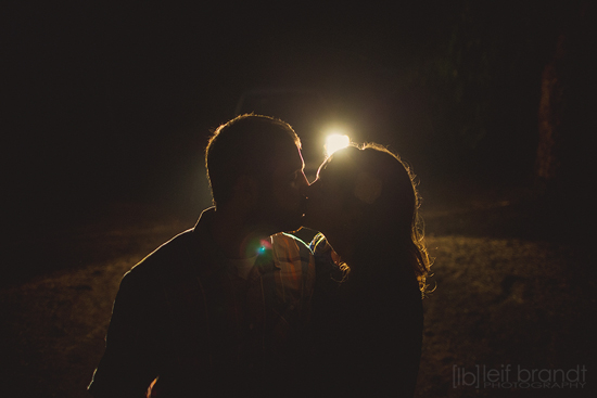 Engagement session in the dark