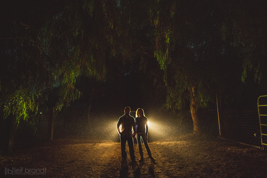 Engagement Session in the Dark