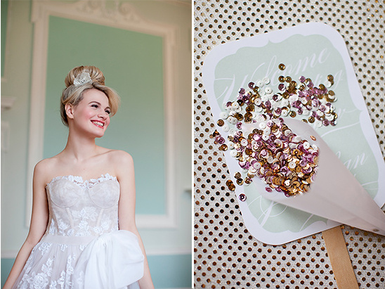 Bridal fashion and party confetti design idea