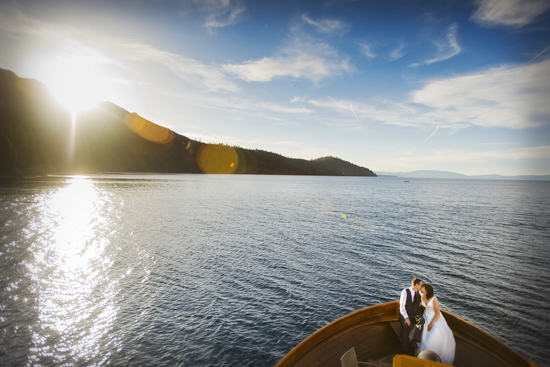Lake Tahoe wedding on the Safari Rose yacht