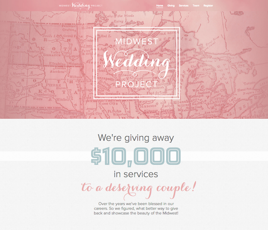 Midwest Wedding Project: $10,000 giveaway for deserving couple