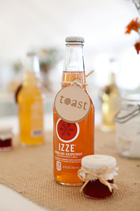 Izzes Sparkling Grapefruit toast beverage bottle