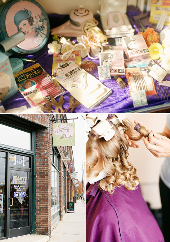 Vintage beauty supplies and salon