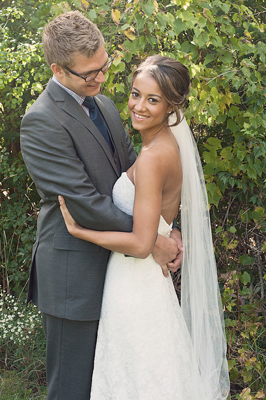 Happy couple wedding day
