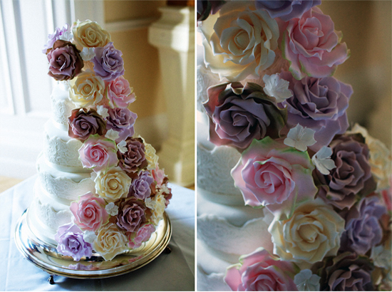 Vintage Rose Wedding Cake