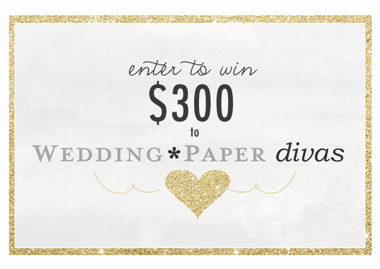 Win $300 To Wedding Paper Divas + New Wedding Stationery