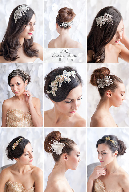 Elegant wedding hair accessories 2013 collection