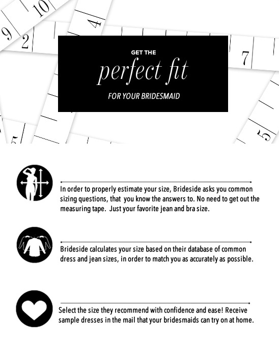 Bridesmaid dress perfect fit sizing guide and measuring tips