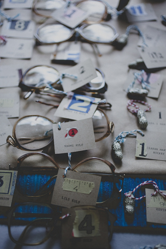 Vintage eyeglasses sale with numbered tags