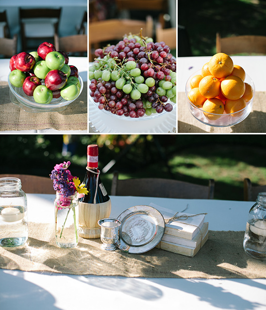 Fruit Stand Backyard Wedding Reception