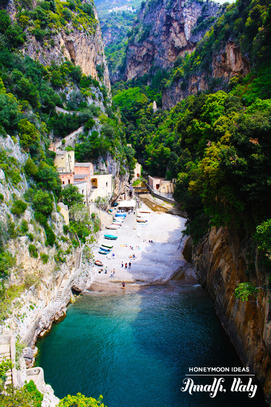 Amalfi Coast Italy: Secluded beach cove