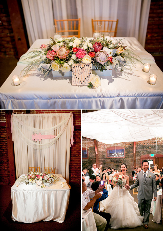 Elegant wedding reception decor featuring floral arrangements and candles