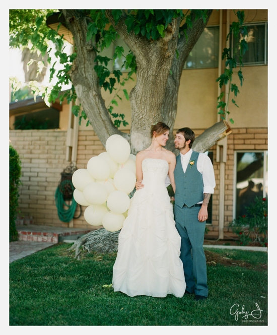 Las Vegas DIY backyard wedding