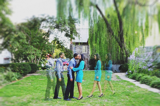 modern engagement session in washington dc
