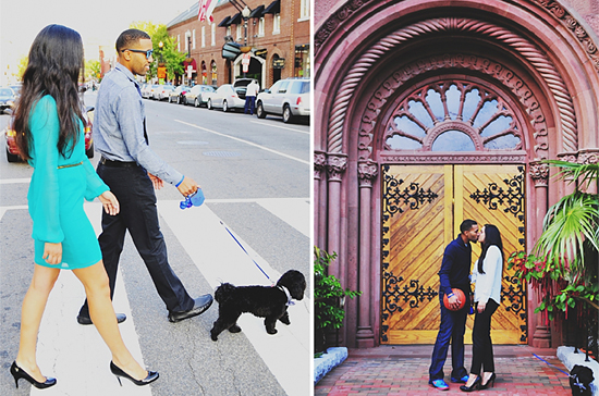 modern engagement session in washington dc