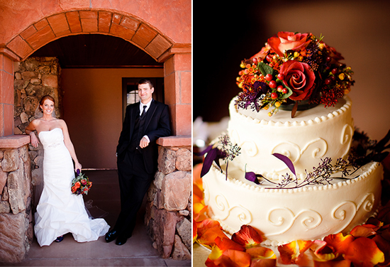 Purple and Orange Autumn Wedding with Cat Mayer Studio