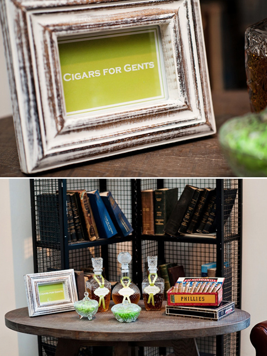 Cigars for gents display, party decor