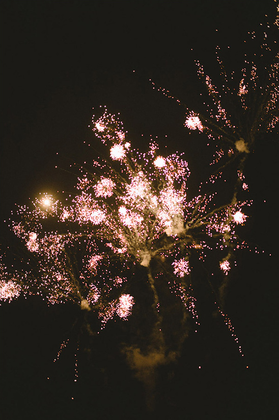 Stunning fireworks display at night