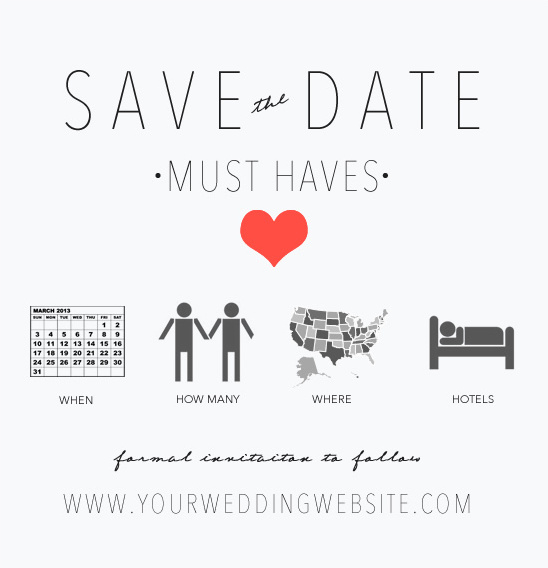 save the date must haves