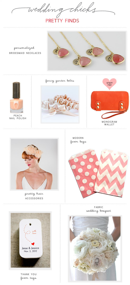 Wedding Chicks Pretty Finds |  Pretty In Pink