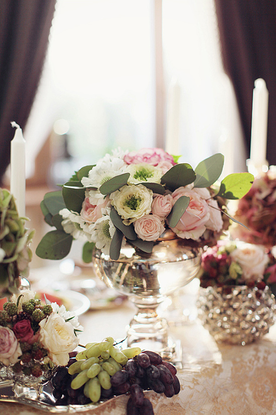 romantic wedding florals
