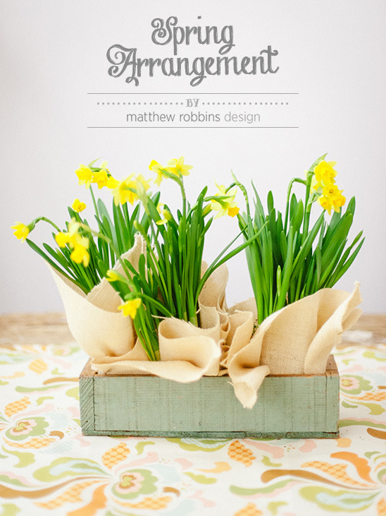 Easy Spring Arrangement From Matthew Robbins Design