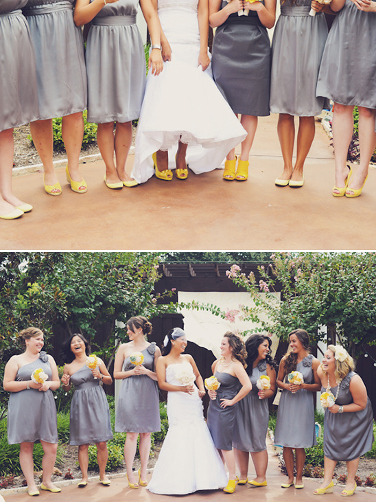 gray bridesmaid dresses