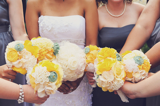 cloth wedding bouquets