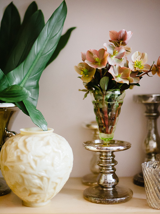 florals in a vintage vase