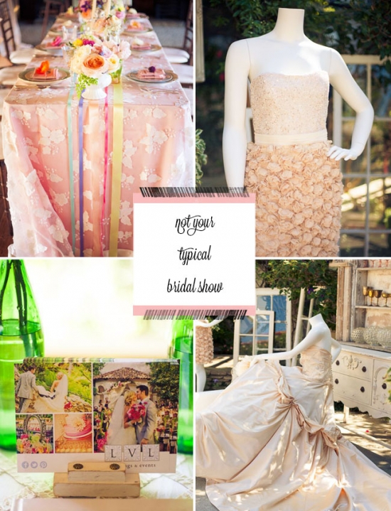 Whimsical wedding ideas at a unique bridal show concept