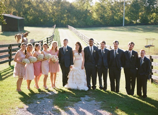 Nashville, TN Soft Pink And Gray Wedding