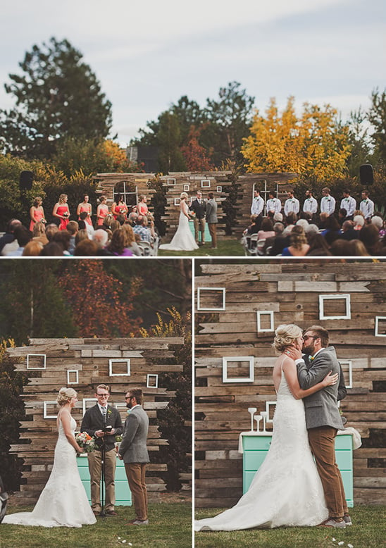 backyard fall wedding
