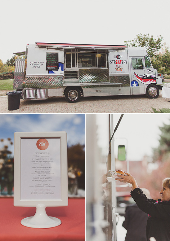 Food truck menu and customer ordering
