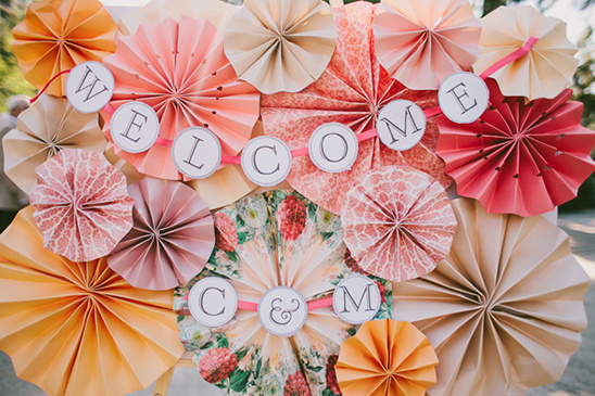pinwheel wedding signs