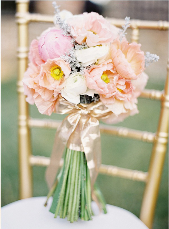 peach and pink bouquet