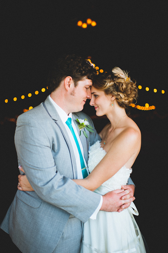 Rustic Teal And Gray Wedding