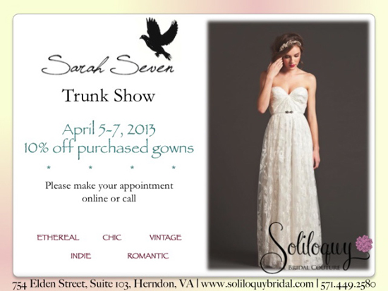 Sarah Seven Trunk Show - 10% Off
