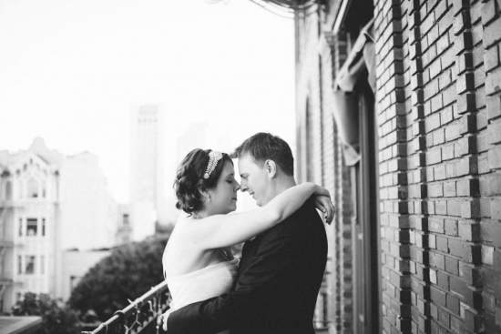Loving couple embracing close