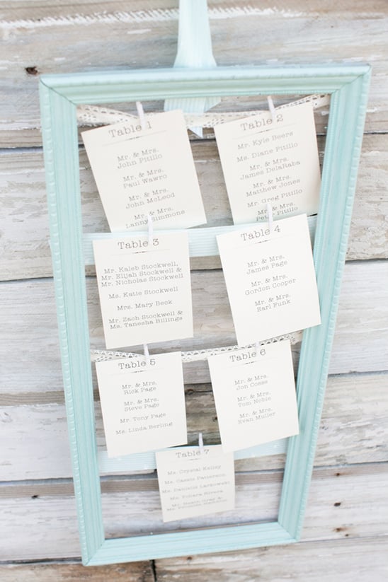 wedding seating assignment ideas