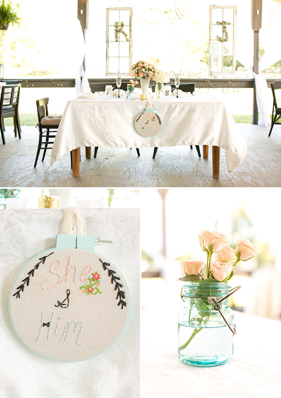 sweet heart wedding table ideas
