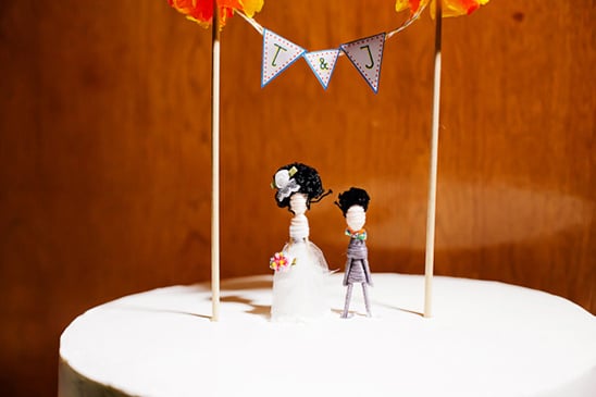 handmade wedding cake topper