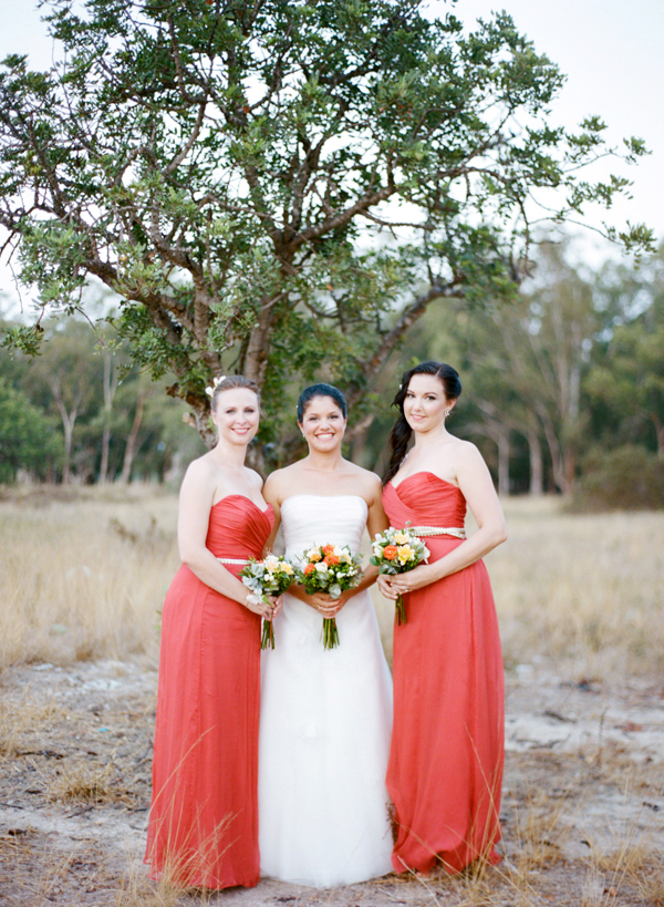 coral-and-yellow-beach-wedding