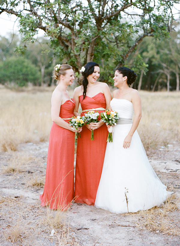 coral-and-yellow-beach-wedding